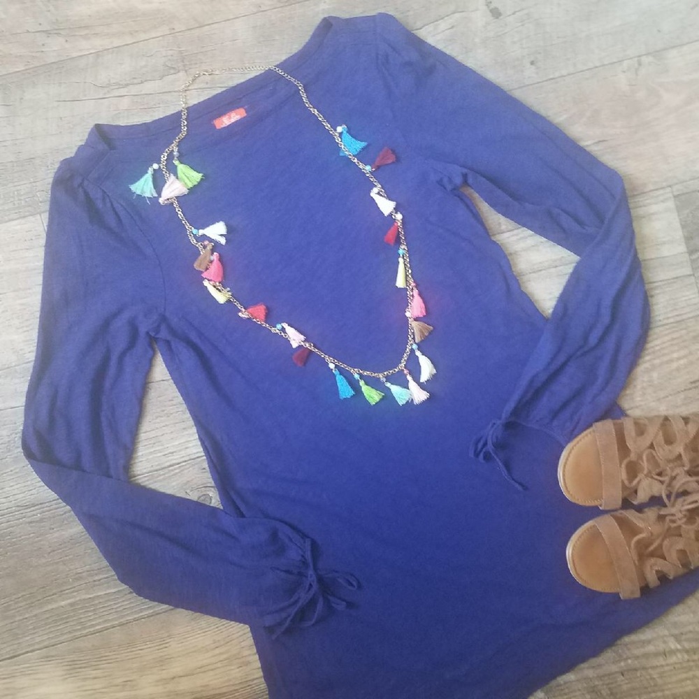 HI LINE DARK BLUE DRESS SIZE M - Picture 6 of 8